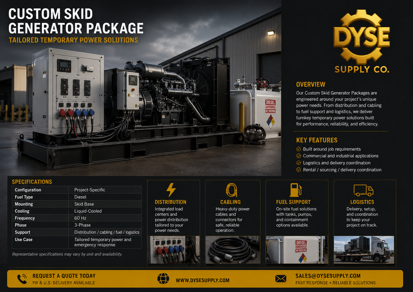 Skid Mounted Generators