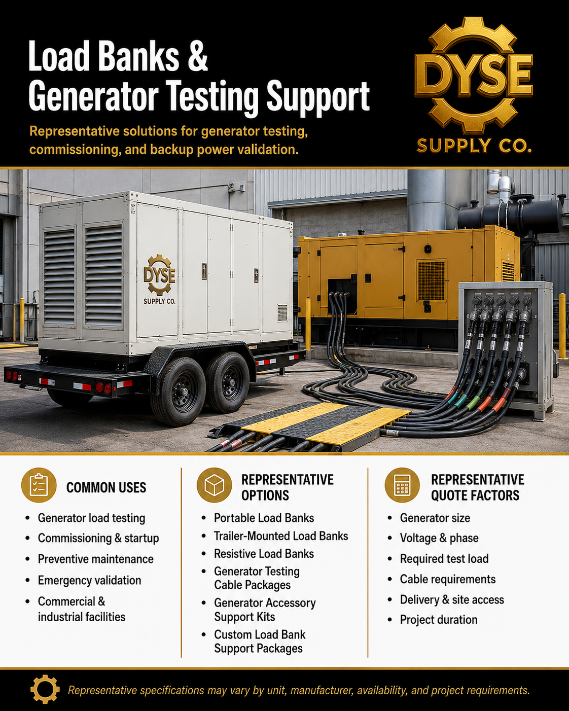 Load Banks & Generator Testing Support