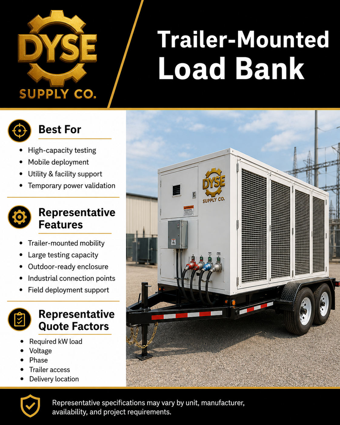 Load Banks & Generator Testing Support