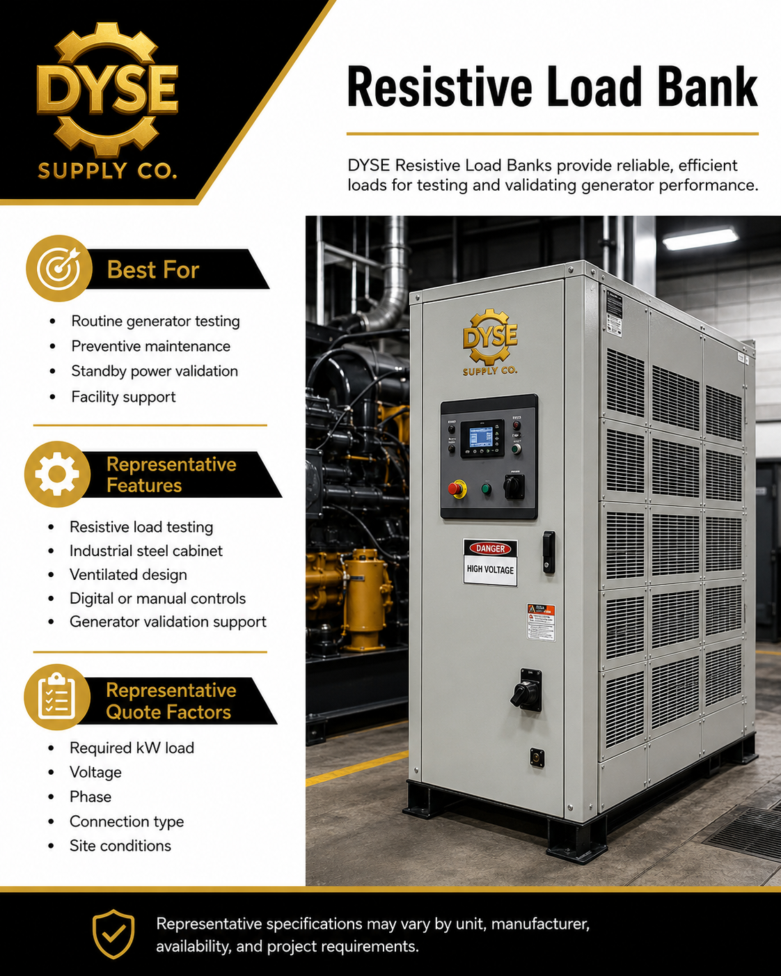 Load Banks & Generator Testing Support