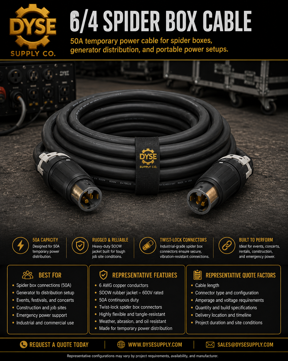 Temporary Power Cables