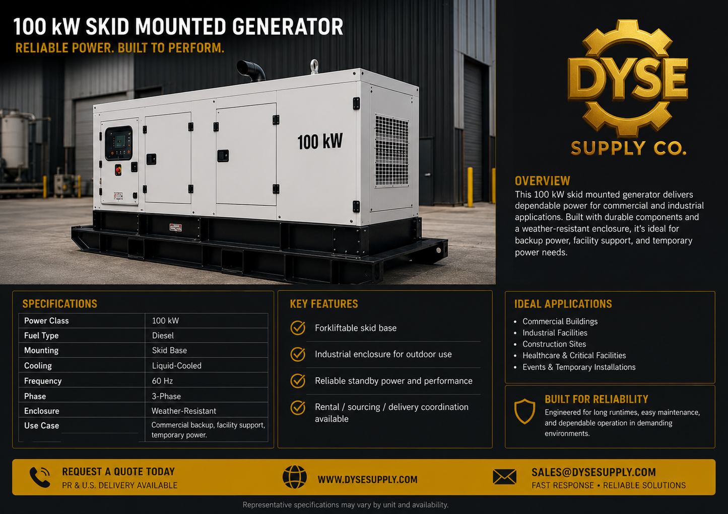 Skid Mounted Generators