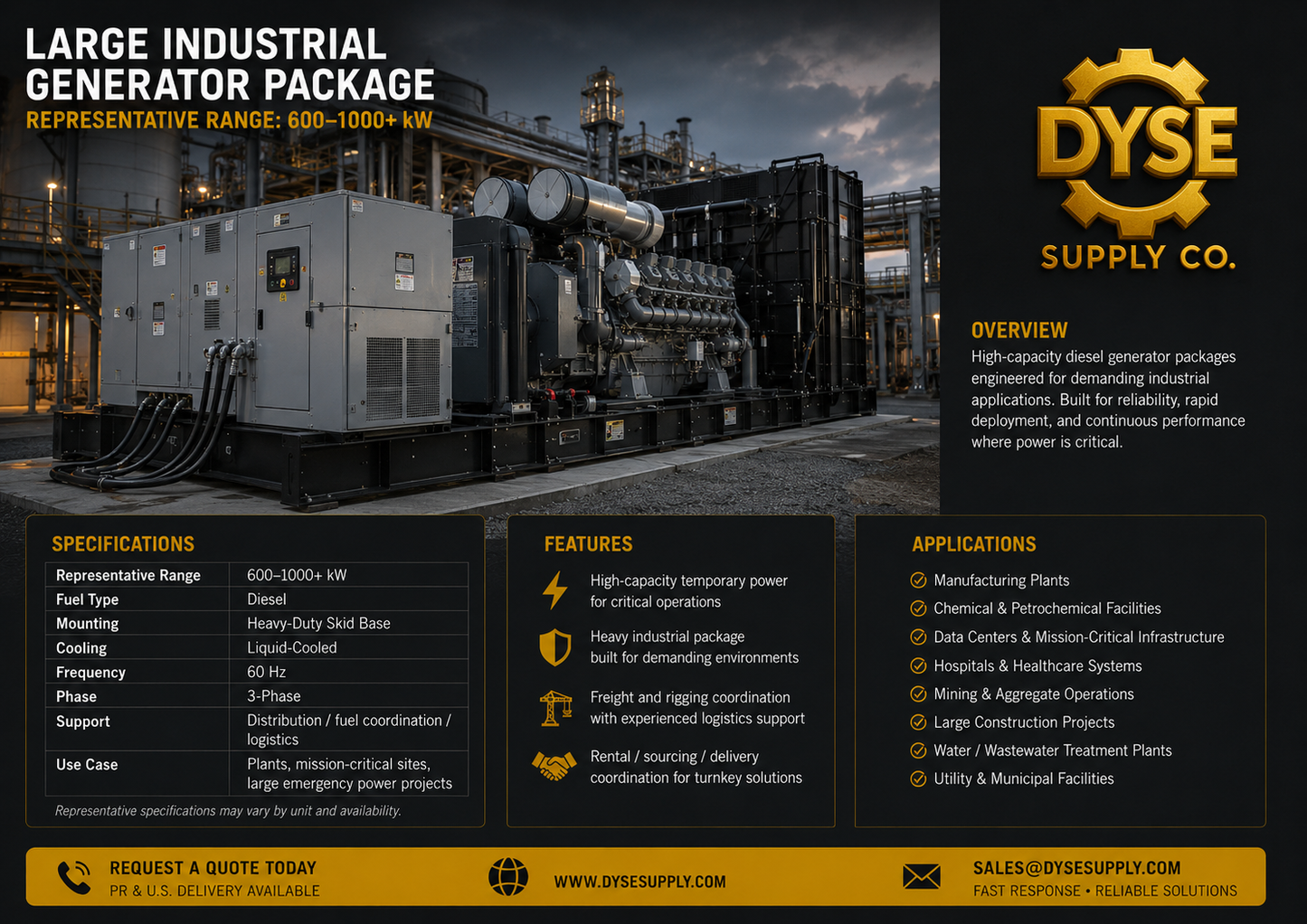 Skid Mounted Generators